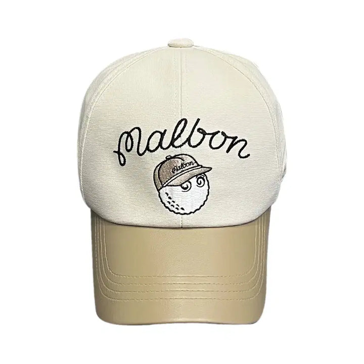 [BUNJANG] Malbon Bucket Color Block Ball Cap Beige / 말본 버킷 컬러 블록 볼캡 모자 베이지 국내 매장판