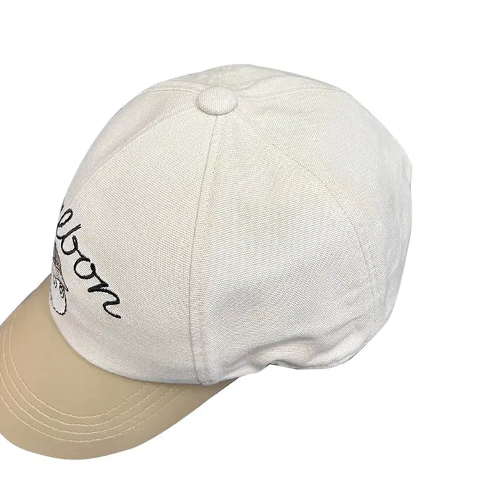 [BUNJANG] Malbon Bucket Color Block Ball Cap Beige / 말본 버킷 컬러 블록 볼캡 모자 베이지 국내 매장판