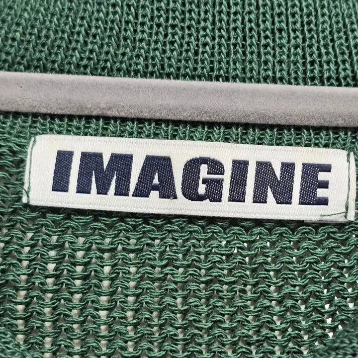 [BUNJANG] 0147 [IMAGINE] 그린 니트 반팔 카라티 / 0147 [IMAGINE] 그린 니트 반팔 카라티