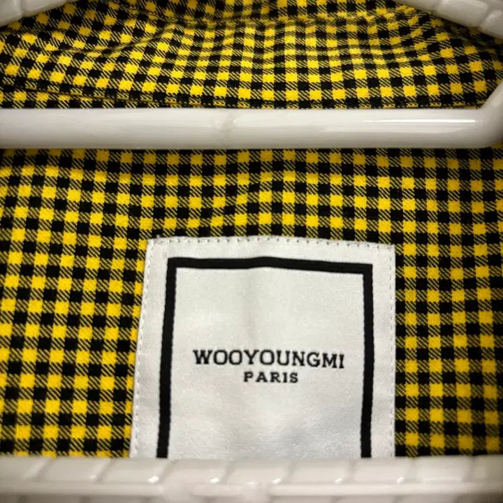 [SOLD OUT] 우영미 옐로우 체크 레이어드 오버핏 셔츠 46
