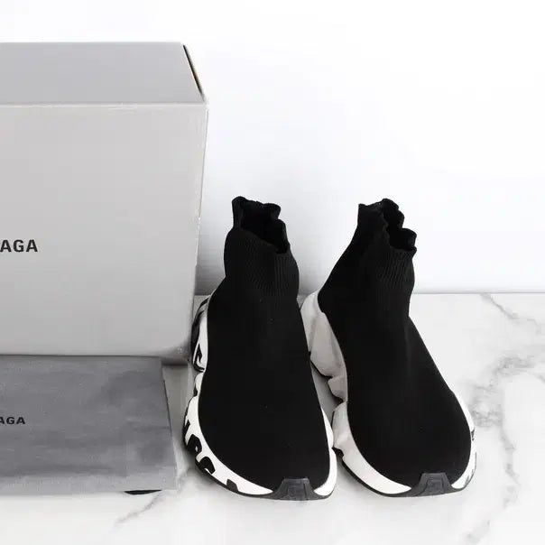 [BUNJANG] Balenciaga Graffiti Speedrunner Sneakers Black / 발렌시아가 그래피티 스피드러너 스니커즈 블랙 36(230)