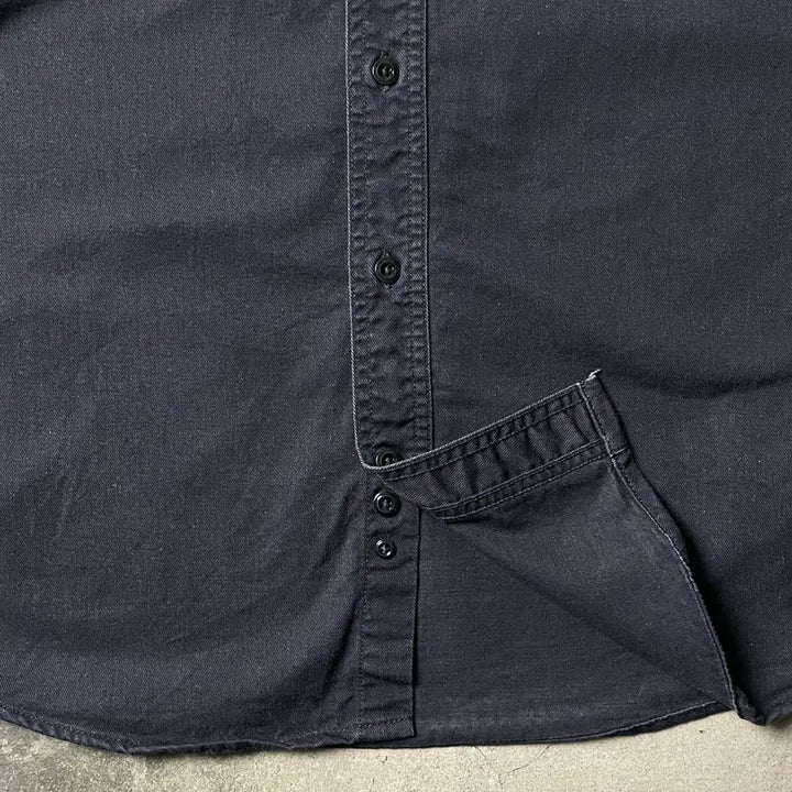 [BUNJANG] CARHARTT 칼하트 빈티지 네이비 플랩포켓 워크 셔츠 A00884 / CARHARTT 칼하트 빈티지 네이비 플랩포켓 워크 셔츠 A00884