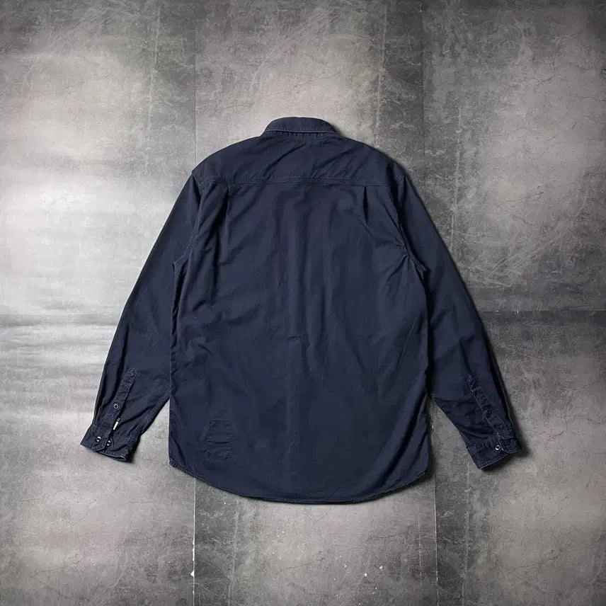 [BUNJANG] CARHARTT 칼하트 빈티지 네이비 플랩포켓 워크 셔츠 A00884 / CARHARTT 칼하트 빈티지 네이비 플랩포켓 워크 셔츠 A00884