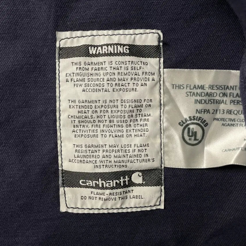[BUNJANG] CARHARTT 칼하트 빈티지 네이비 플랩포켓 워크 셔츠 A00884 / CARHARTT 칼하트 빈티지 네이비 플랩포켓 워크 셔츠 A00884