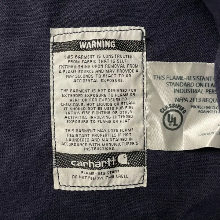 [BUNJANG] CARHARTT 칼하트 빈티지 네이비 플랩포켓 워크 셔츠 A00884 / CARHARTT 칼하트 빈티지 네이비 플랩포켓 워크 셔츠 A00884