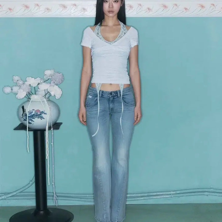 [BUNJANG] 플리즈노팔로우 25빈티지부츠컷 연청 m / 플리즈노팔로우 25빈티지부츠컷 연청 m