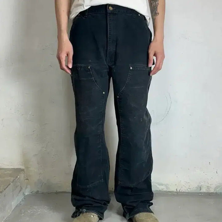 [BUNJANG] [36] OG USA Made 칼하트 B01 더블니 블랙 칼하트 썩블니 / [36] OG USA Made 칼하트 B01 더블니 블랙 칼하트 썩블니