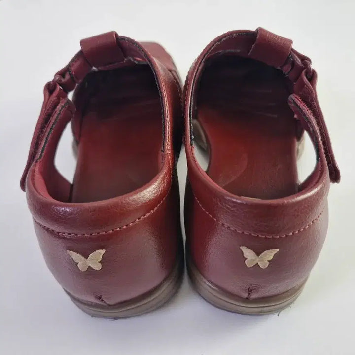 [SOLD OUT] narzio 버건디 가죽 샌들입니다 사이즈235
