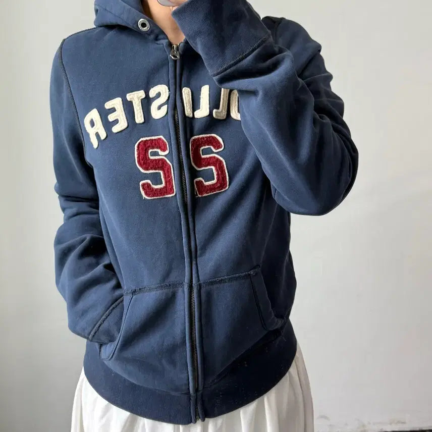 [SOLD OUT] [S] 홀리스터 네이비 후드집업