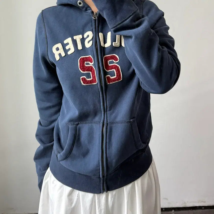 [SOLD OUT] [S] 홀리스터 네이비 후드집업