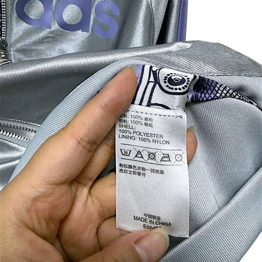 [BUNJANG] Adidas Silver Track Top (Purple), Vintage / 360아디다스희귀져지 아디다스실버져지 M 퍼플져지 트랙탑 빈티지져지 일본