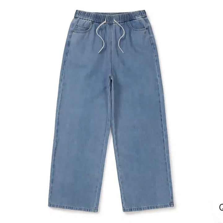 [BUNJANG] 스노우피크 데님 밴딩 와이드 팬츠 / 스노우피크 데님 밴딩 와이드 팬츠