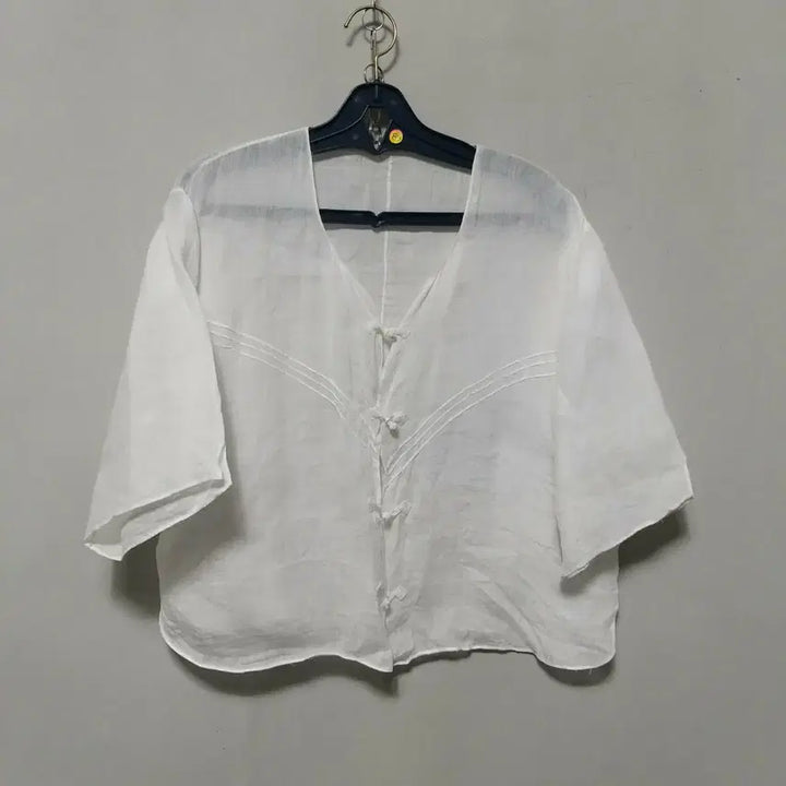[BUNJANG] White Ramie Hanbok Top / ㅎ86 모시상의