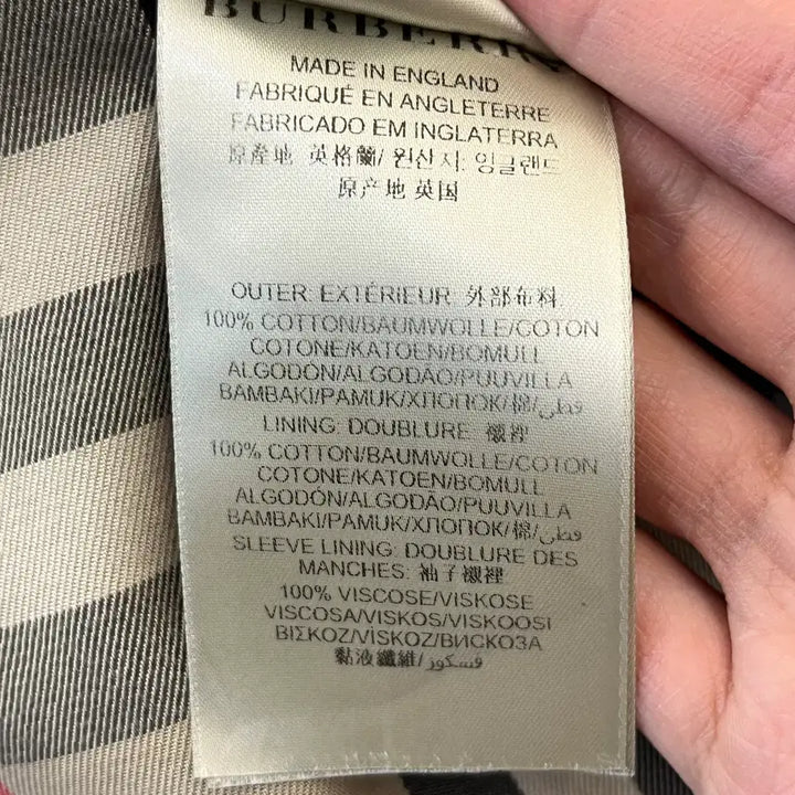 [BUNJANG] 버버리 샌드링엄 트렌치 코트 블랙 / 버버리 샌드링엄 트렌치 코트 블랙