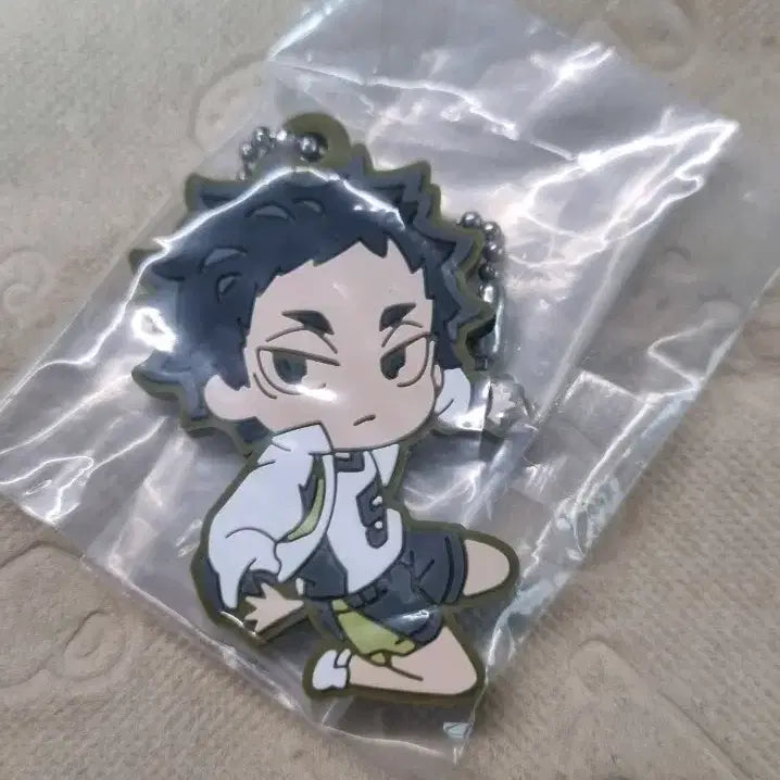 [BUNJANG] Haikyuu!! Akaashi Keiji Rubber Strap Keychain / 하이큐 아카아시 러버스트랩 키링
