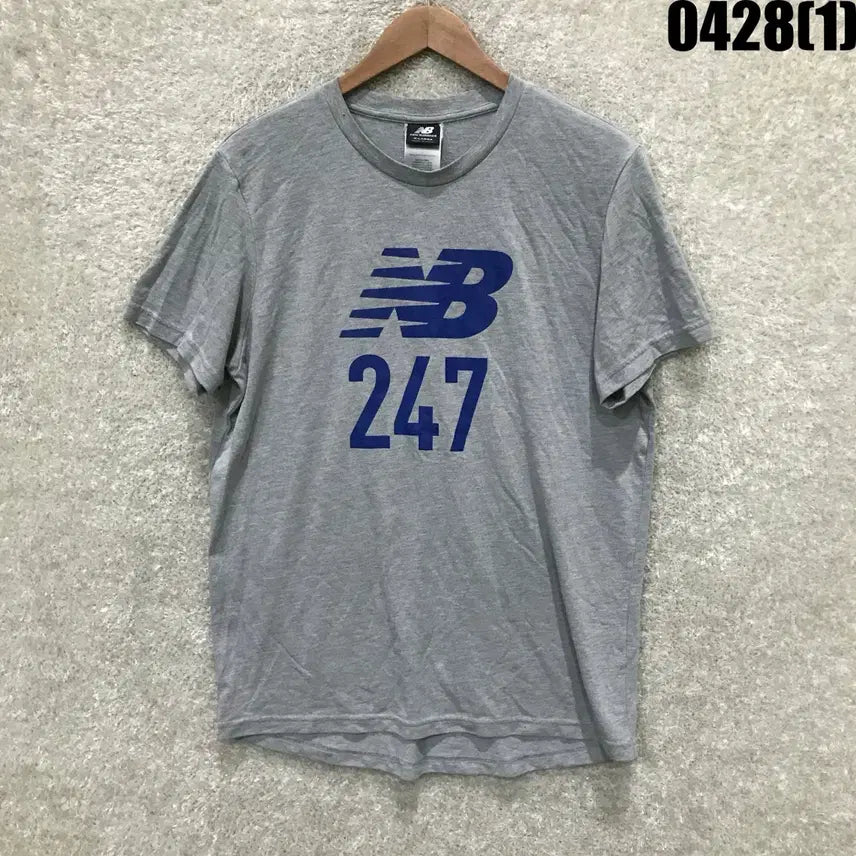 [BUNJANG] 뉴발란스 247 회색 반팔 티셔츠 XL / 뉴발란스 247 회색 반팔 티셔츠 XL