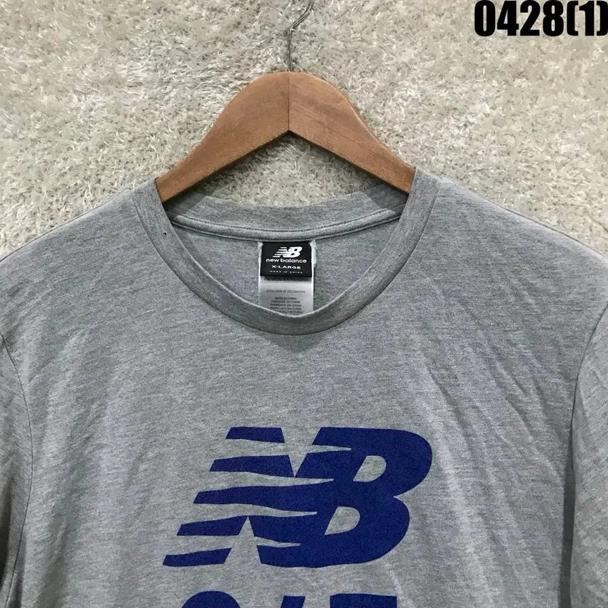 [BUNJANG] 뉴발란스 247 회색 반팔 티셔츠 XL / 뉴발란스 247 회색 반팔 티셔츠 XL