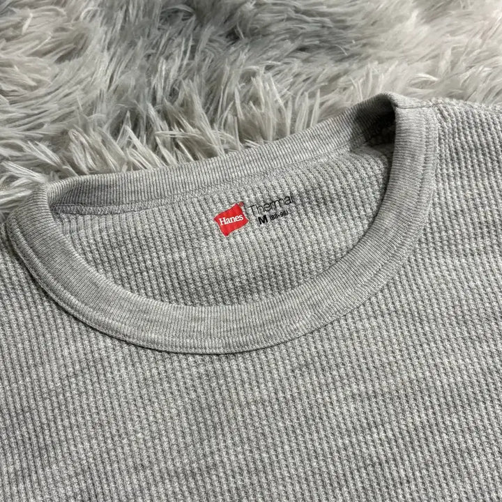 [SOLD OUT] [M, 새상품] 헤인즈 써멀 롱슬리브 그레이