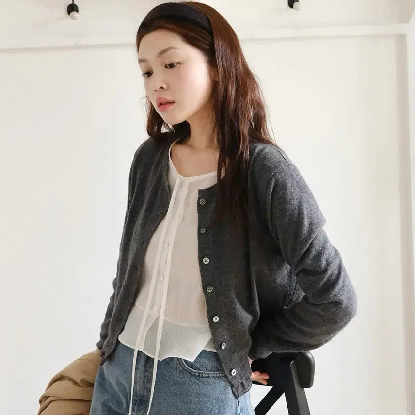 [SOLD OUT] 르보네어 블라우스+가디건