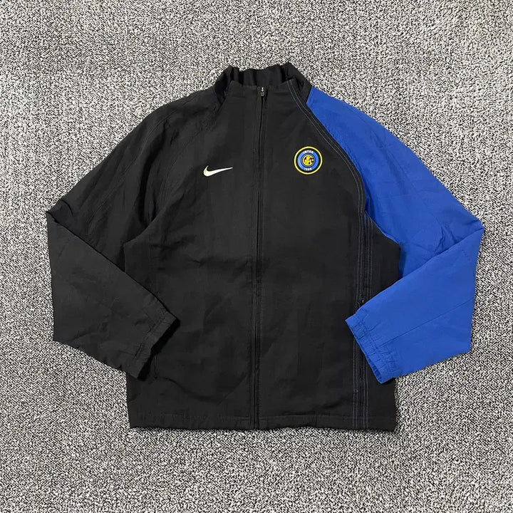 [SOLD OUT] 빈티지9. 나이키 인터밀란 빈티지 올드스쿨 바람막이 메쉬 점퍼 블랙블루