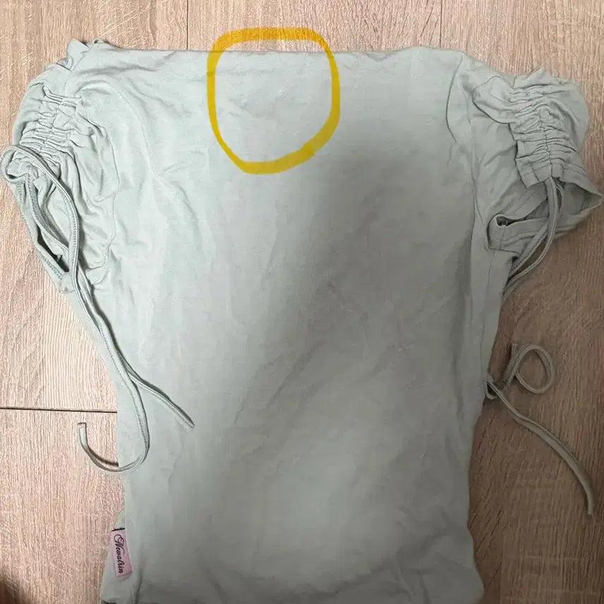 [SOLD OUT] 뉴얼린 Meow Summer draping shrring 보트넥