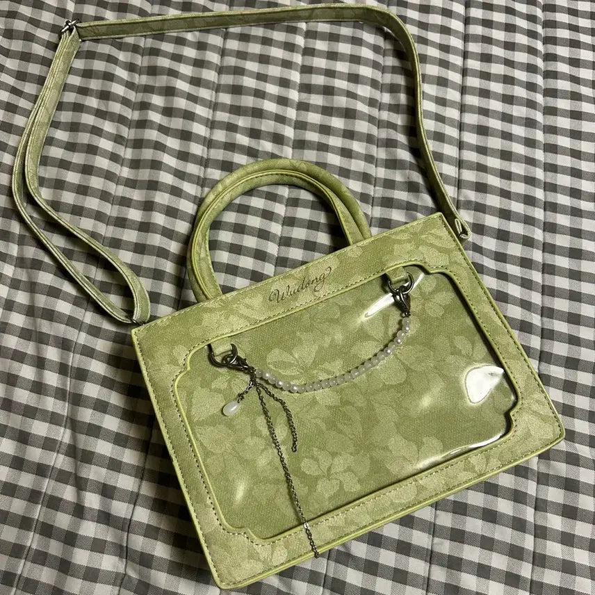[BUNJANG] Green Ita Bag Shoulder Bag / 타오바오 wudong 연두색 이타백 팝니다