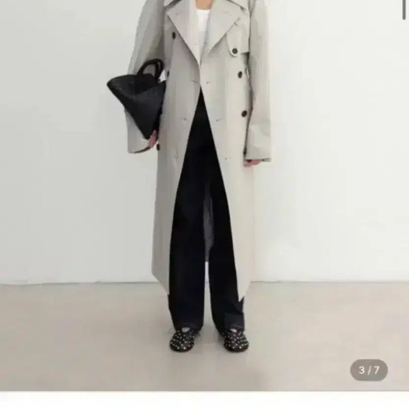[SOLD OUT] 모노하 코튼 더블 트렌치코트 베이지