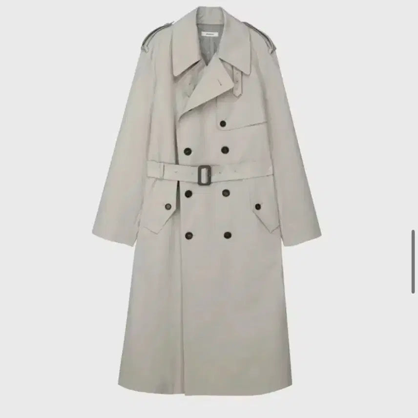 [SOLD OUT] 모노하 코튼 더블 트렌치코트 베이지