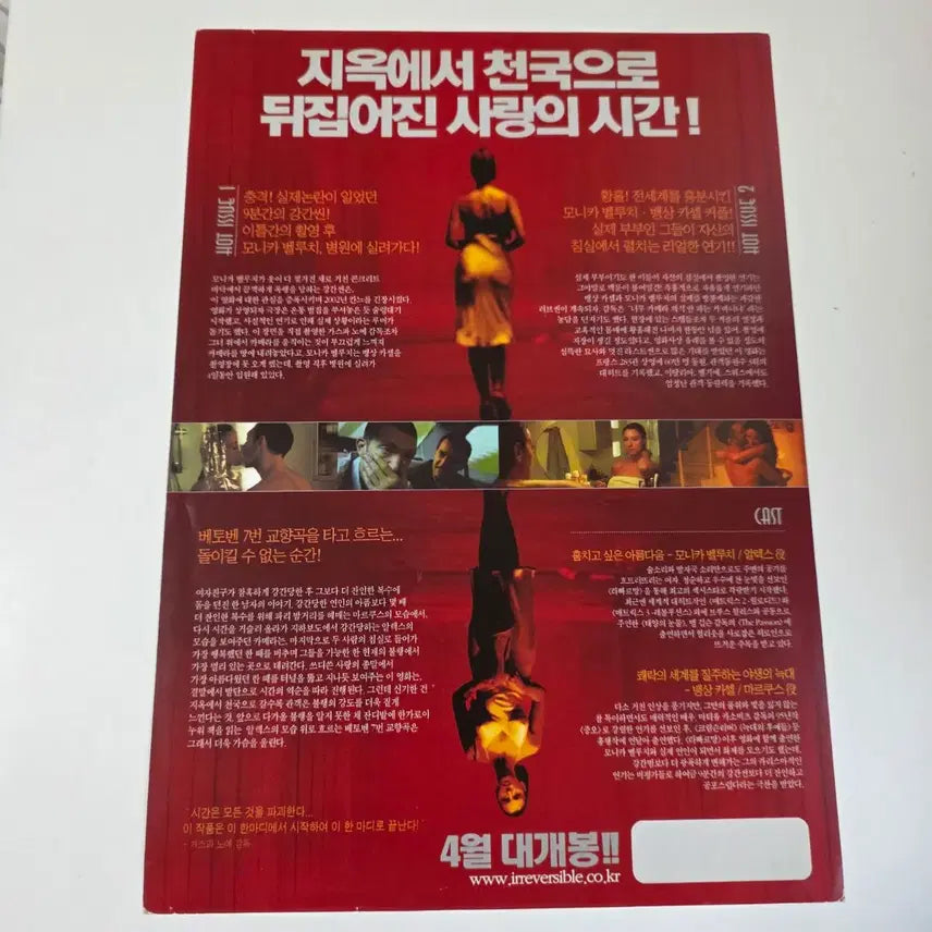 [BUNJANG] [영화 전단지] 2002 돌이킬 수 없는 / [영화 전단지] 2002 돌이킬 수 없는