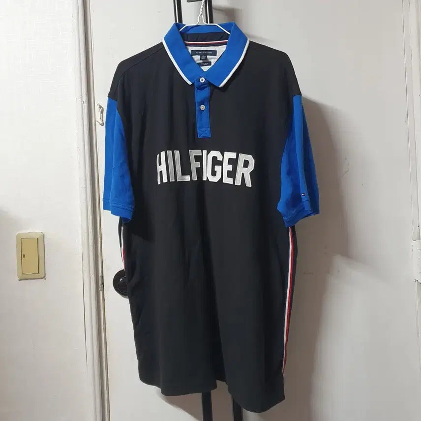 [BUNJANG] 타미힐피거 블루블랙 카라반팔티 2XL 110 / 타미힐피거 블루블랙 카라반팔티 2XL 110