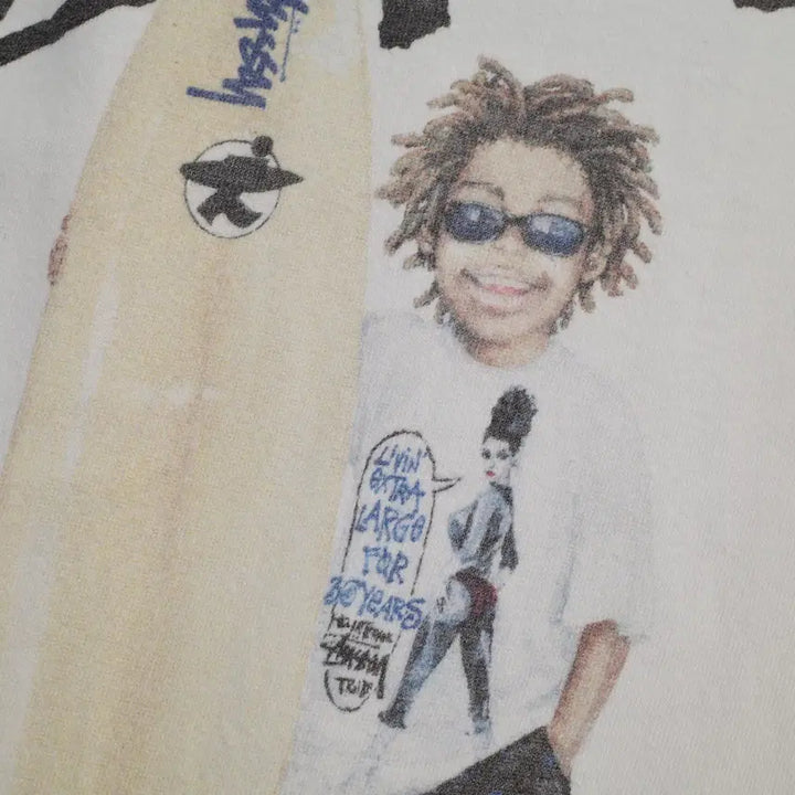 [BUNJANG] Stussy x APPLEBUM Surfman Tee / Stussy x APPLEBUM Surfman Tee
