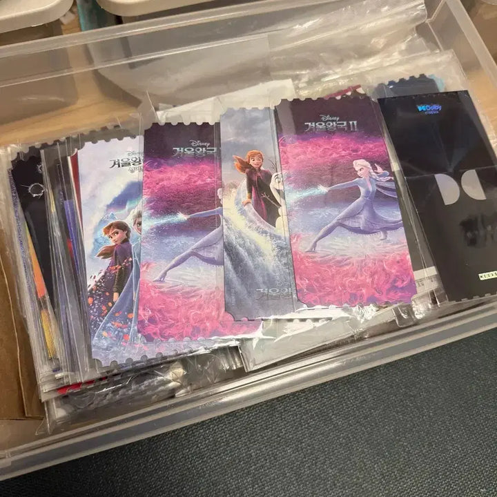 [BUNJANG] Frozen Elsa &amp; Anna Original Tickets &amp; Film Marks / 겨울왕국 오리지널 티켓 겨울왕국1겨울왕국2 엘사안나 오티 싱어롱 필름마크