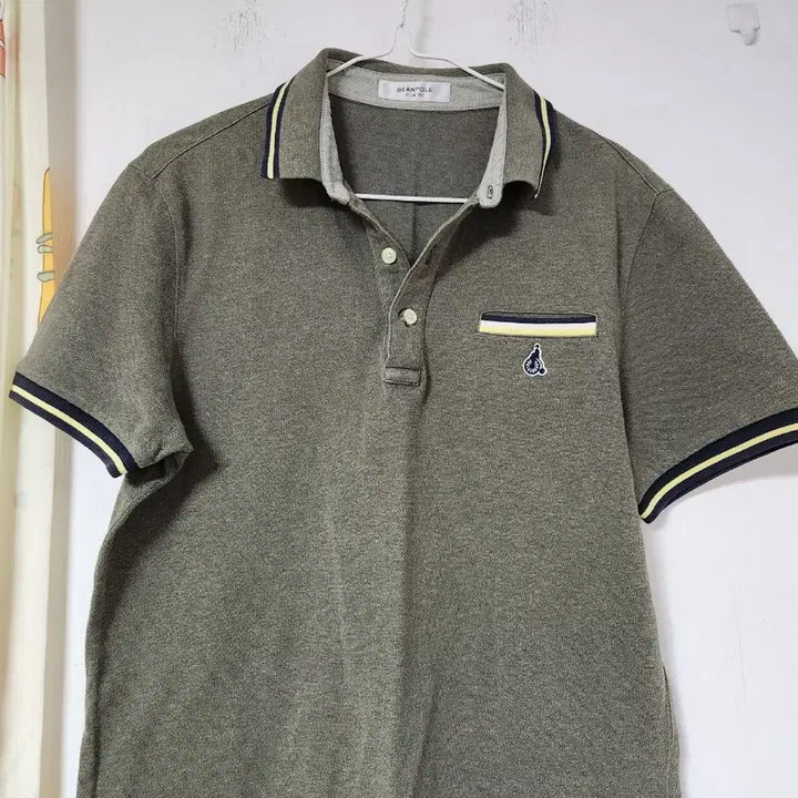 [BUNJANG] Beanpole Olive Green Slim Fit Polo Shirt / 빈폴 반팔 카라티 올리브색 100