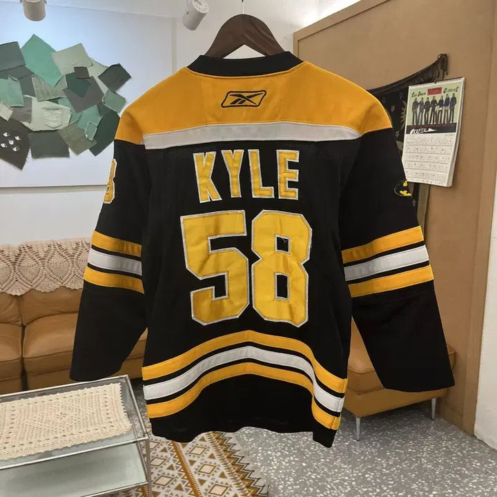 [BUNJANG] 리복 NHL 보스턴 블록코어 하키 져지 롱슬리브 M C11104 / 리복 NHL 보스턴 블록코어 하키 져지 롱슬리브 M C11104