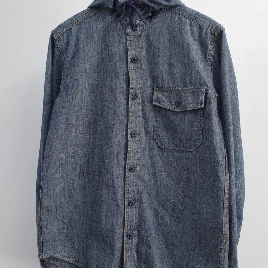 [BUNJANG] gu / denim hooded shirt / gu / denim hooded shirt