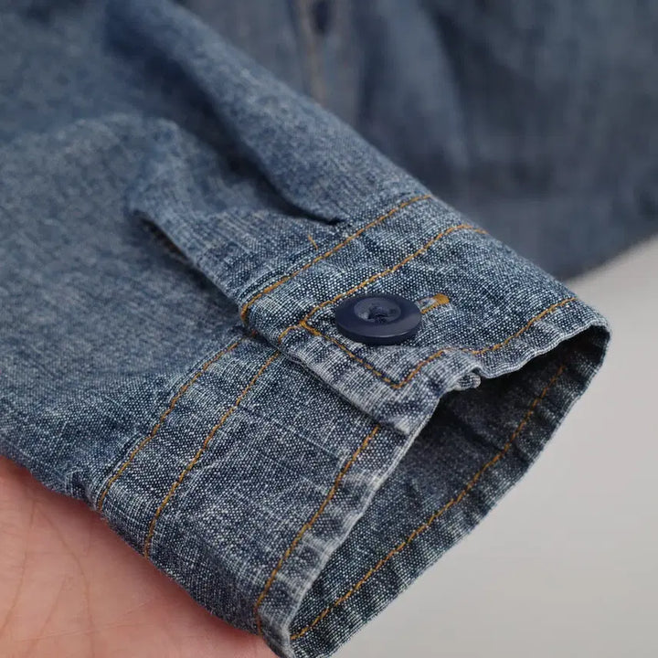 [BUNJANG] gu / denim hooded shirt / gu / denim hooded shirt