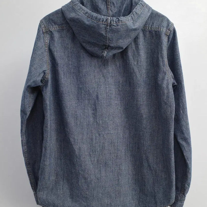 [BUNJANG] gu / denim hooded shirt / gu / denim hooded shirt