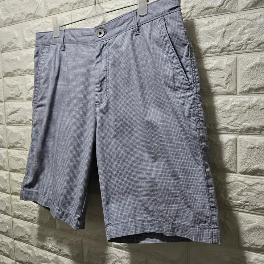 [BUNJANG] Calvin Klein Checkered Chino Shorts / 캘빈클라인 체크 치노 반바지 면 반바지 32
