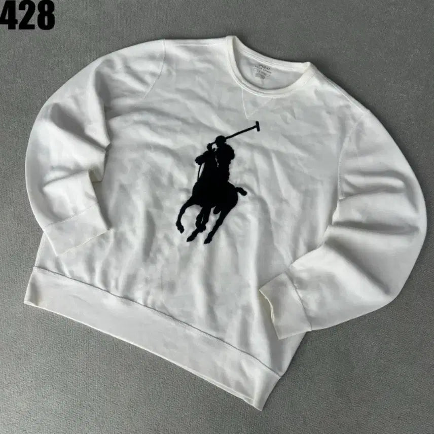 [SOLD OUT] 폴로 랄프로렌 빅포니 맨투맨 화이트