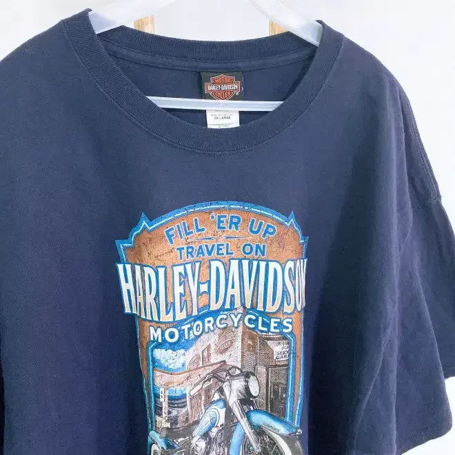 [BUNJANG] 몽빈티지(2XL)할리데이비슨남자바이크오버핏라운드반팔티 / 몽빈티지(2XL)할리데이비슨남자바이크오버핏라운드반팔티