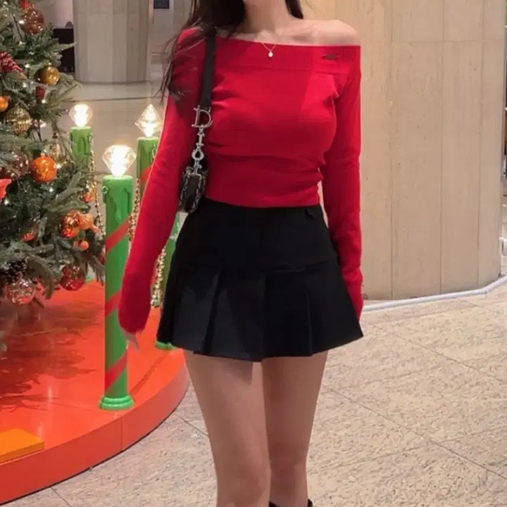 [BUNJANG] 데이로제 자체제작 블랙 플리츠 미니스커트 에이블리 / 데이로제 자체제작 블랙 플리츠 미니스커트 에이블리