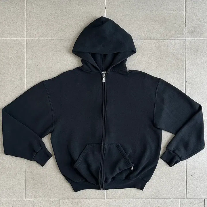 [SOLD OUT] 90s 빈티지 러셀 후드집업 블랙 M