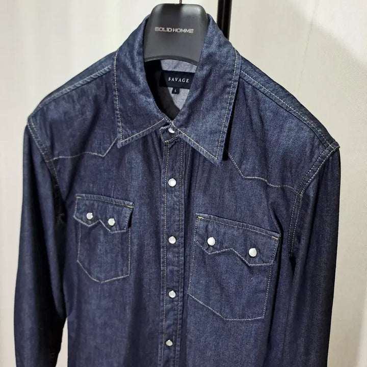 [SOLD OUT] (택포) 세비지 웨스턴 셔츠 L B829