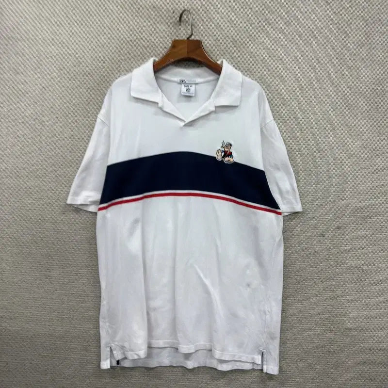 [BUNJANG] 자라 ZARA 뽀빠이 반팔카라티 XL D00256 / 자라 ZARA 뽀빠이 반팔카라티 XL D00256