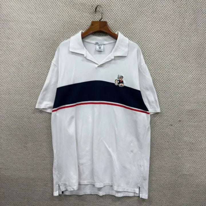 [BUNJANG] 자라 ZARA 뽀빠이 반팔카라티 XL D00256 / 자라 ZARA 뽀빠이 반팔카라티 XL D00256