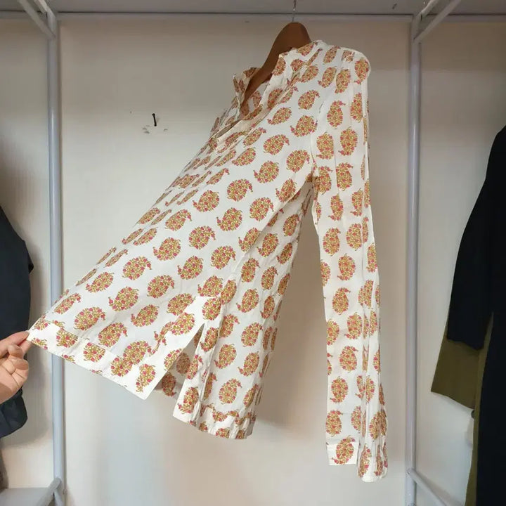 [BUNJANG] TORY BURCH 토리버치 시어코튼 페이즐리패턴 시그니처 튜닉 탑 / TORY BURCH 토리버치 시어코튼 페이즐리패턴 시그니처 튜닉 탑