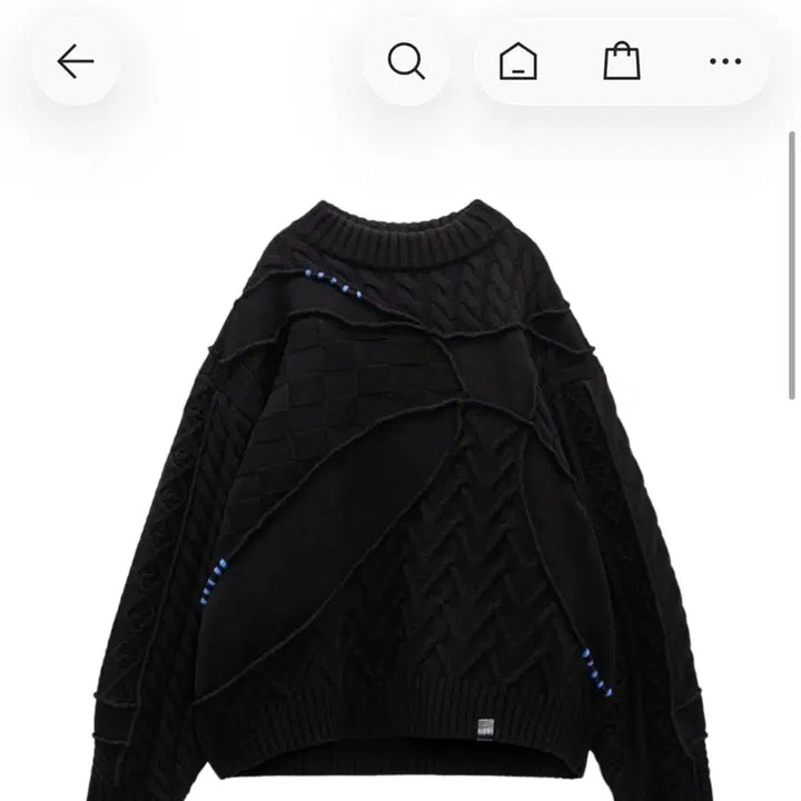 [BUNJANG] (L-XL)자라x아더에러 패치워크 오버사이즈 니트 판매합니다. / (L-XL)자라x아더에러 패치워크 오버사이즈 니트 판매합니다.