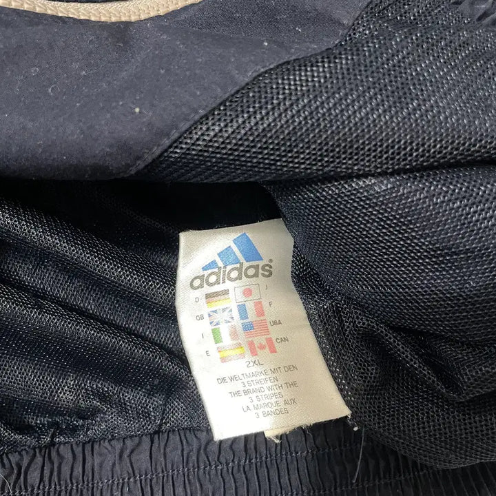 [SOLD OUT] 빈티지9. 아디다스 올드스쿨 빈티지 바람막이 점퍼 네이비 베이지 배색