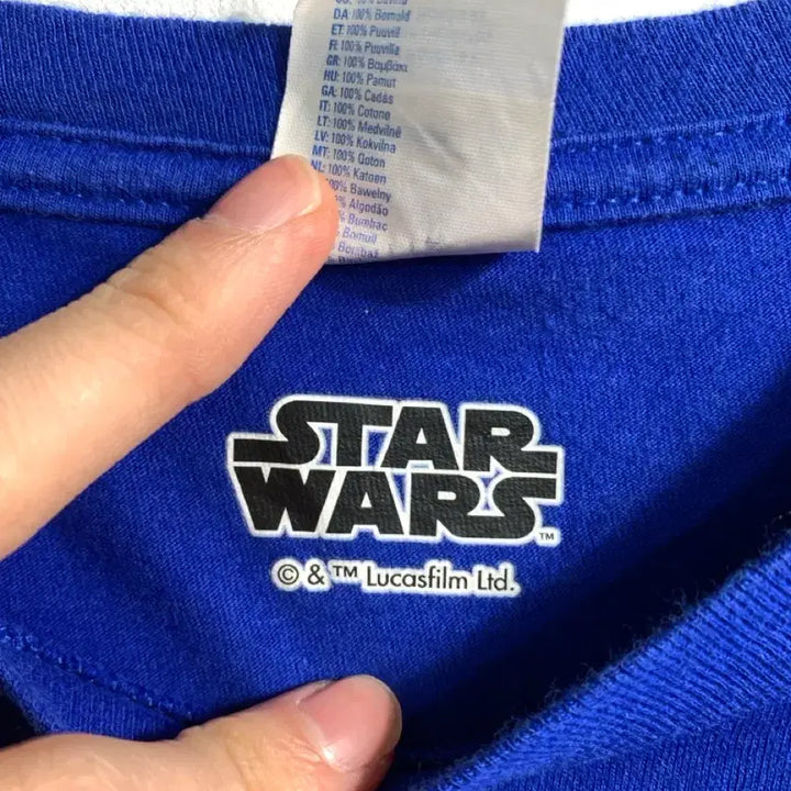 [BUNJANG] 만원샵) starwars 스타워즈 빈티지 티셔츠 블루 2XL C329 / 만원샵) starwars 스타워즈 빈티지 티셔츠 블루 2XL C329