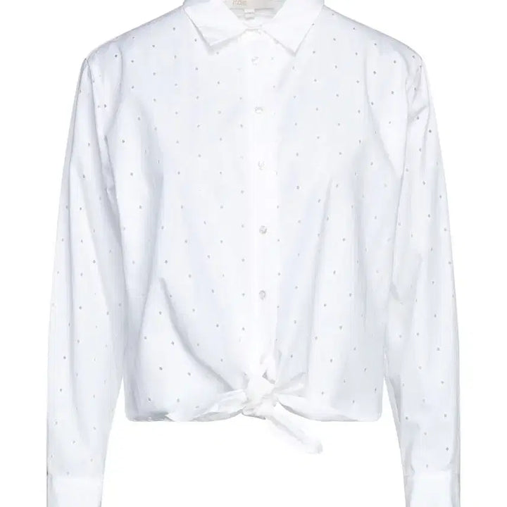[BUNJANG] Maje White Punching Shirt / maje 마쥬 화이트 펀칭 셔츠